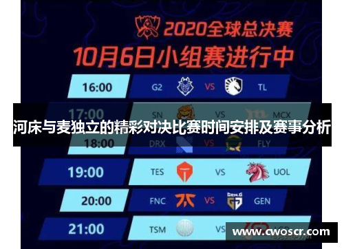 河床与麦独立的精彩对决比赛时间安排及赛事分析
